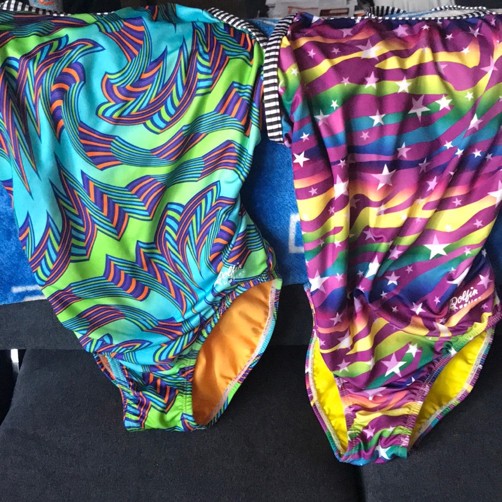 Excellent 2 Dolphin Uglies Bathing Suits...